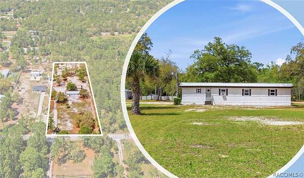 2.4 Acres of Land with Home for Sale in Homosassa, Florida