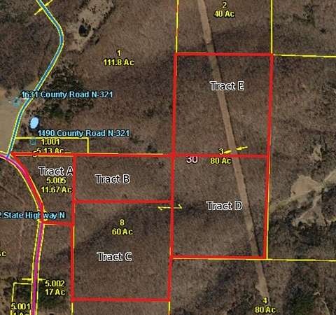 40 Acres of Recreational & Residential Land for Sale in Ava, Missouri