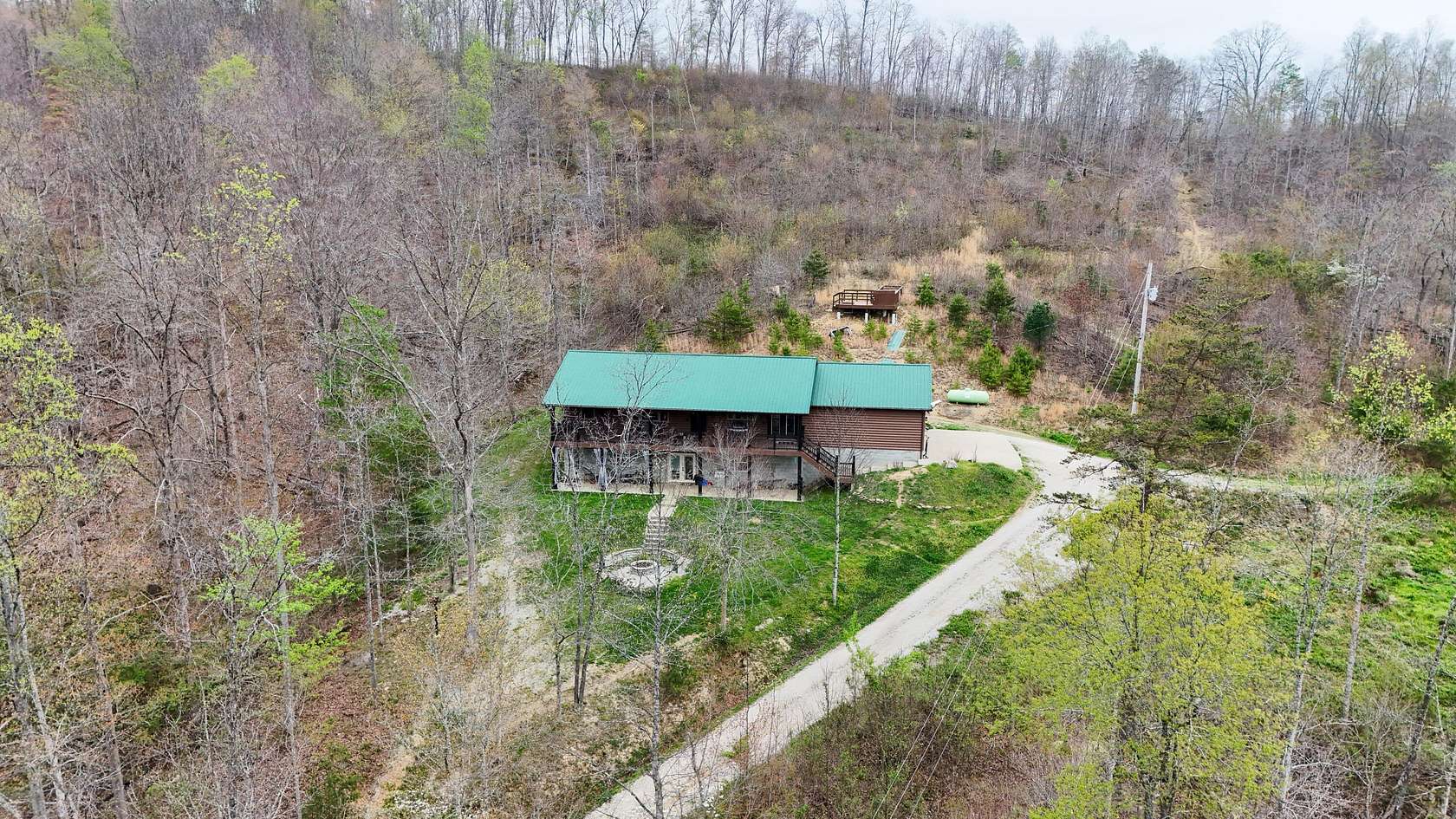 55 Acres of Recreational Land with Home for Sale in Olive Hill, Kentucky