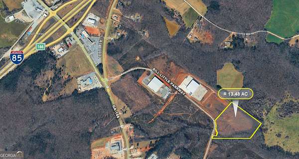 13.5 Acres of Commercial Land for Sale in Carnesville, Georgia