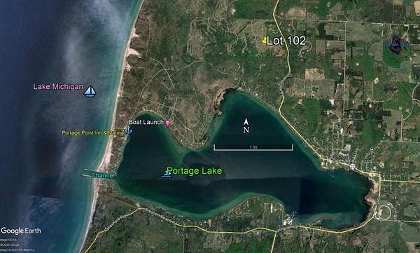 1.46 Acres of Residential Land for Sale in Onekama, Michigan