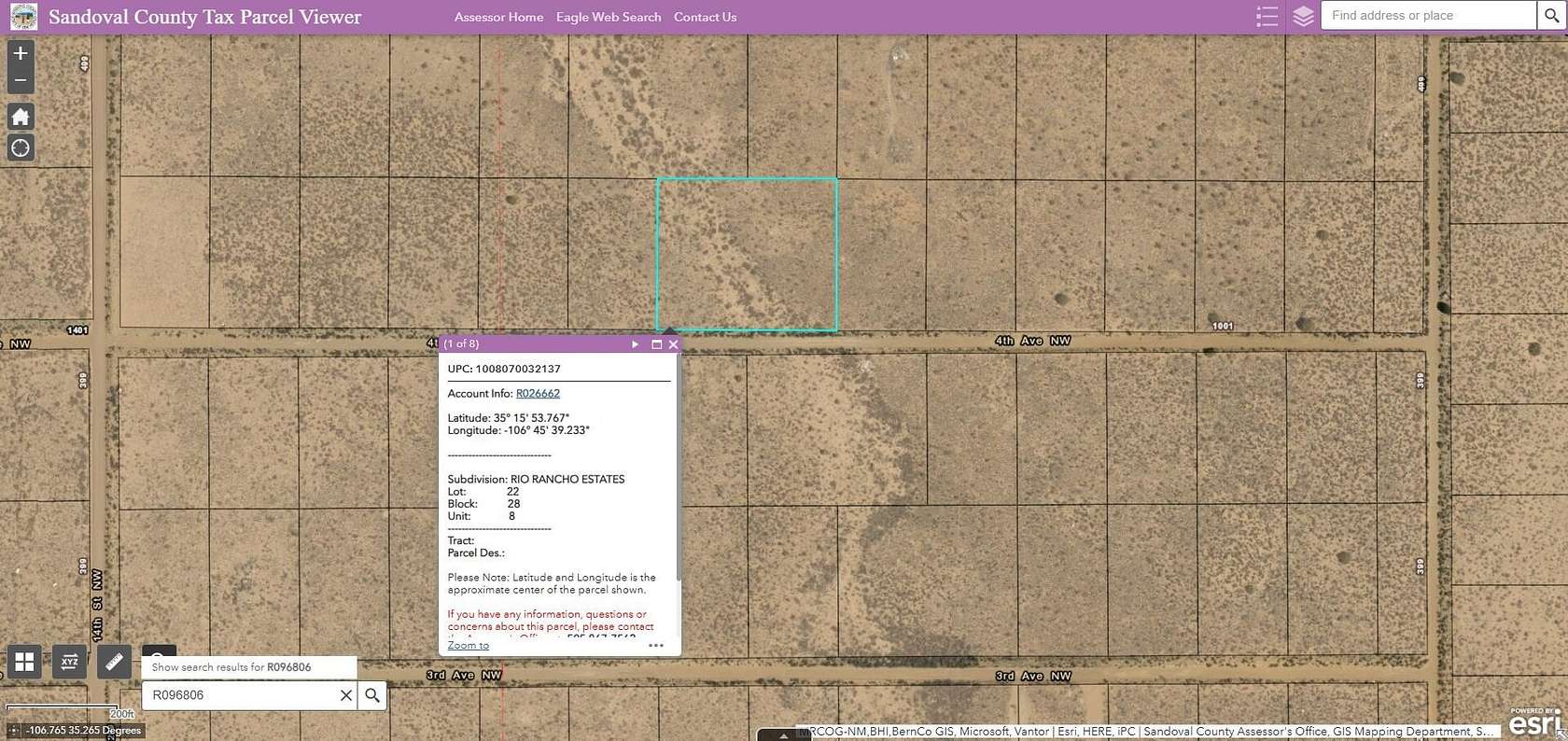 2 Acres of Land for Sale in Rio Rancho, New Mexico