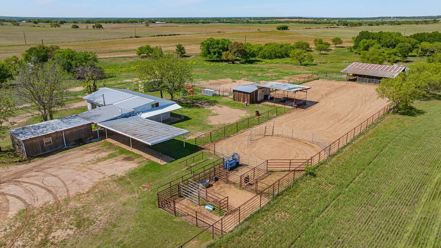 9.54 Acres of Land with Home for Sale in De Leon, Texas