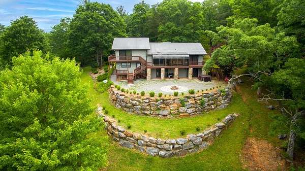 7.5 Acres of Land with Home for Sale in Hiawassee, Georgia