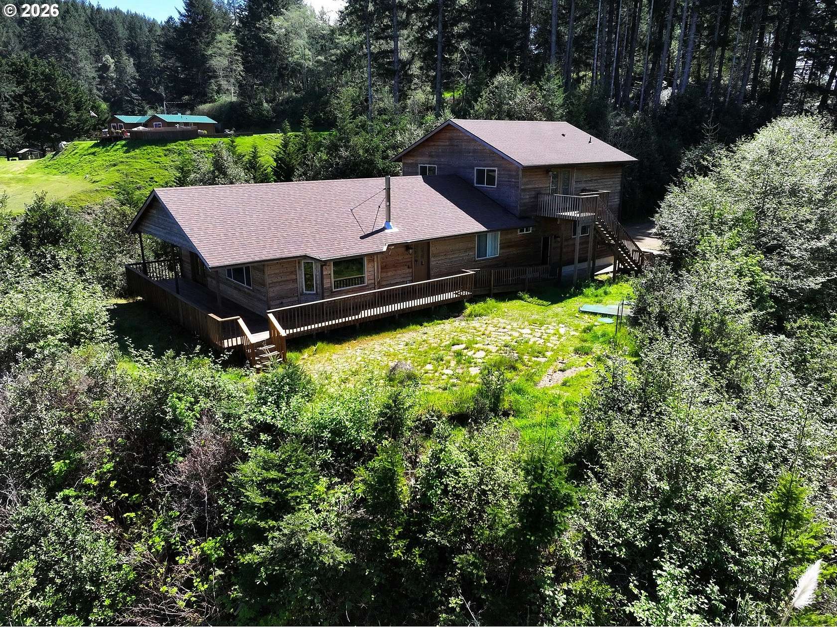 22.3 Acres of Land with Home for Sale in Brookings, Oregon