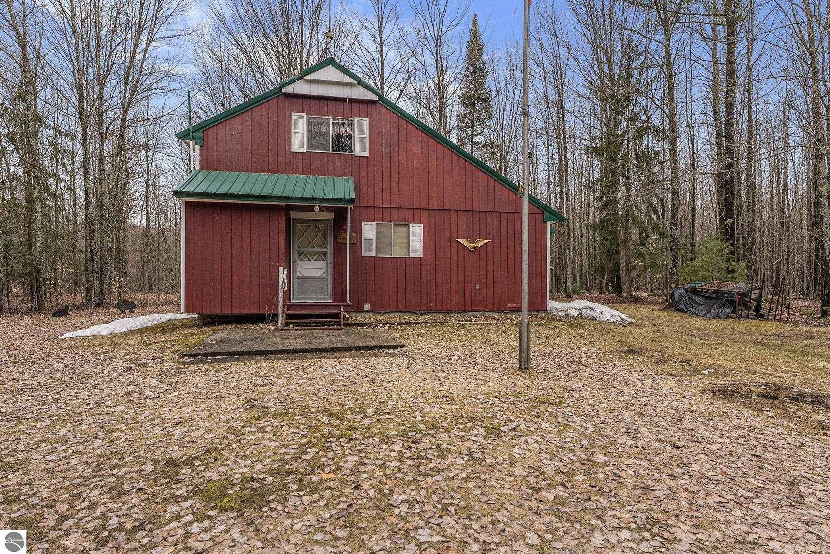 10 Acres of Recreational Land with Home for Sale in Fife Lake, Michigan