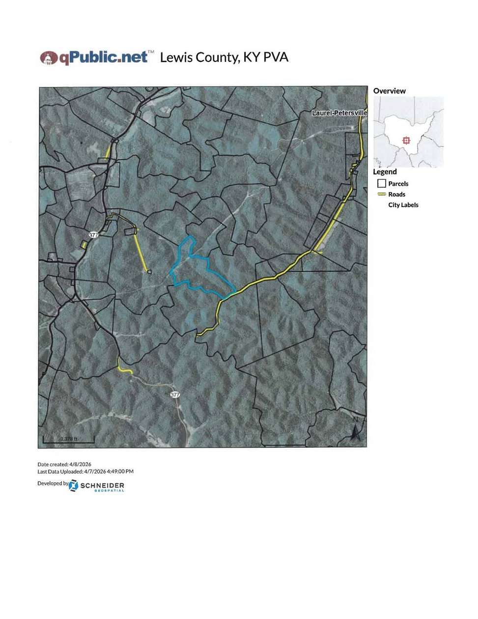 117 Acres of Recreational Land for Sale in Vanceburg, Kentucky