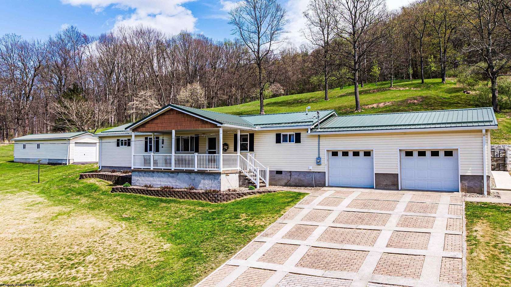 46.6 Acres of Recreational Land with Home for Sale in Fairview, West Virginia