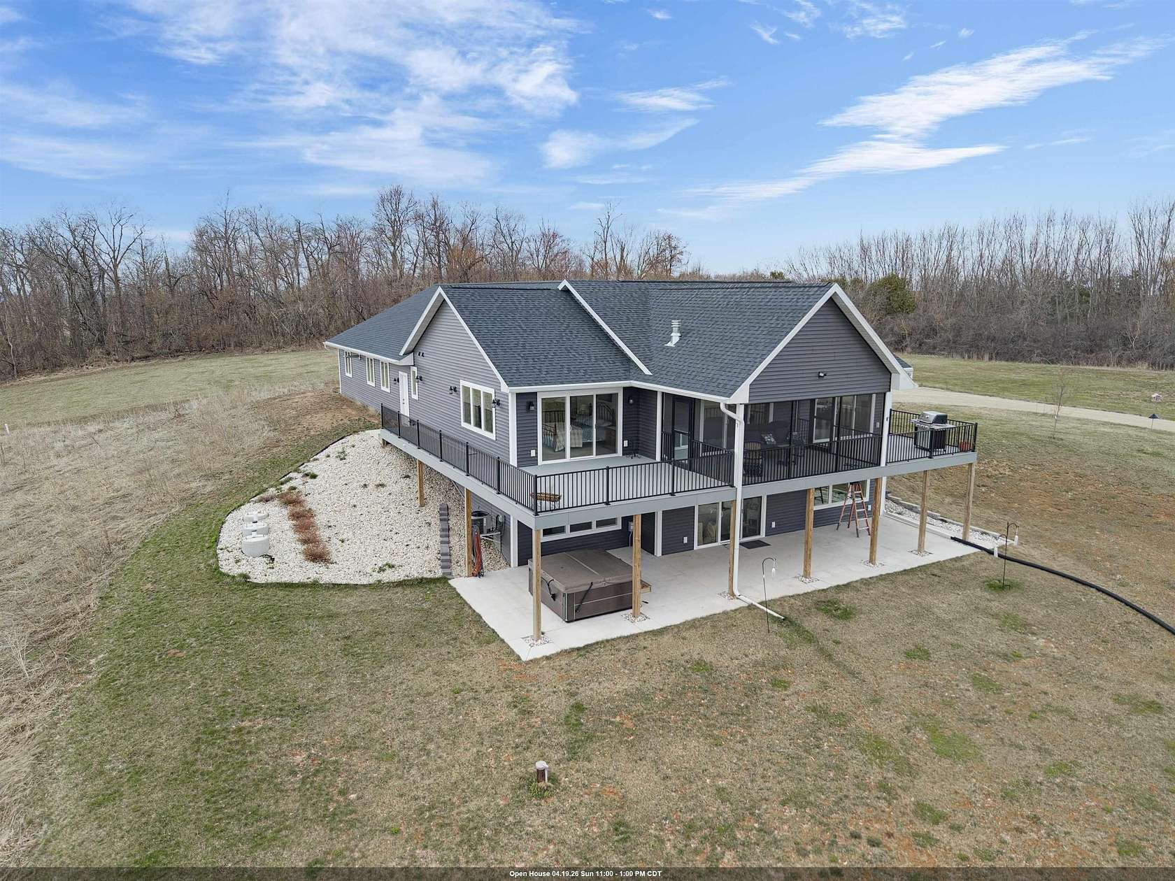 8.86 Acres of Land with Home for Sale in Omro, Wisconsin