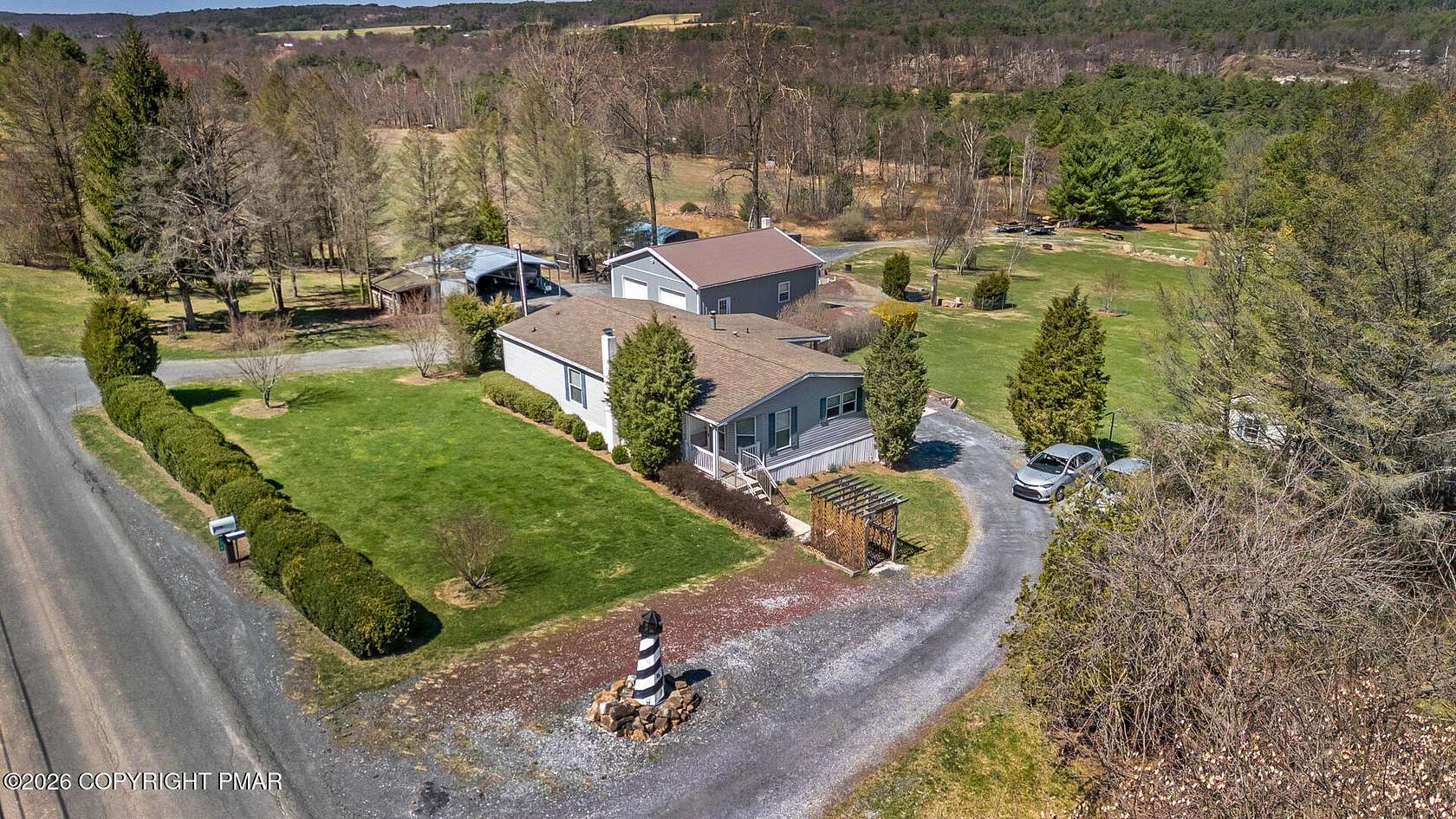 4.59 Acres of Land with Home for Sale in Lehighton, Pennsylvania