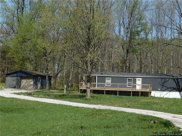 1.82 Acres of Land with Home for Sale in Old Pekin, Indiana