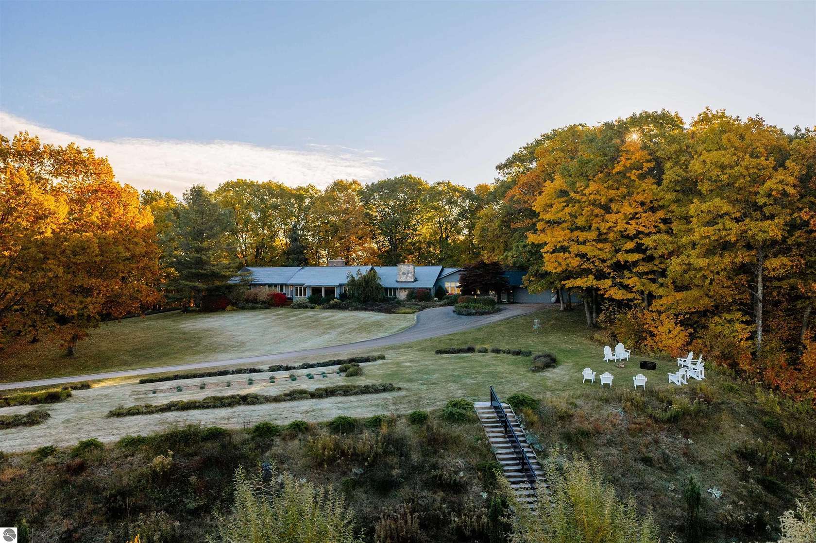 18.8 Acres of Land with Home for Sale in Lake Leelanau, Michigan