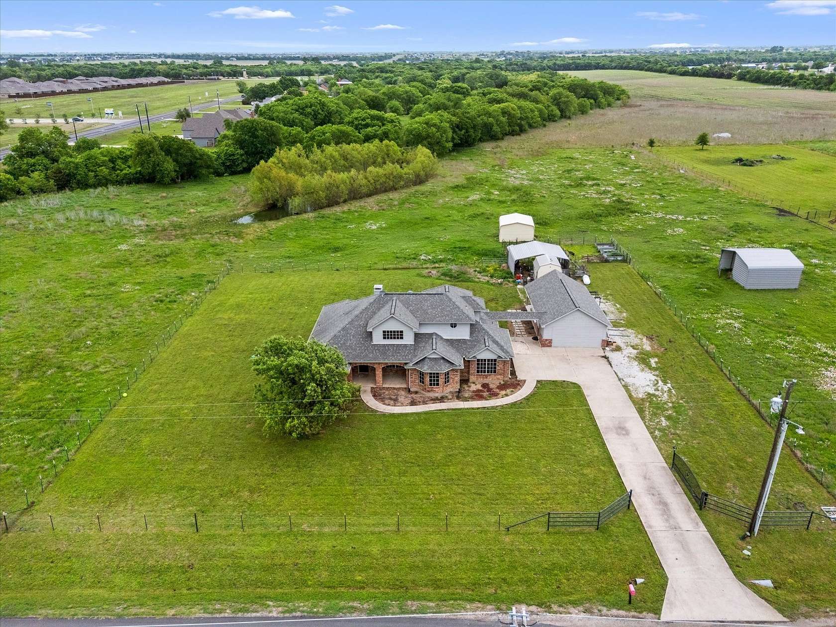 6.44 Acres of Land with Home for Sale in Caddo Mills, Texas