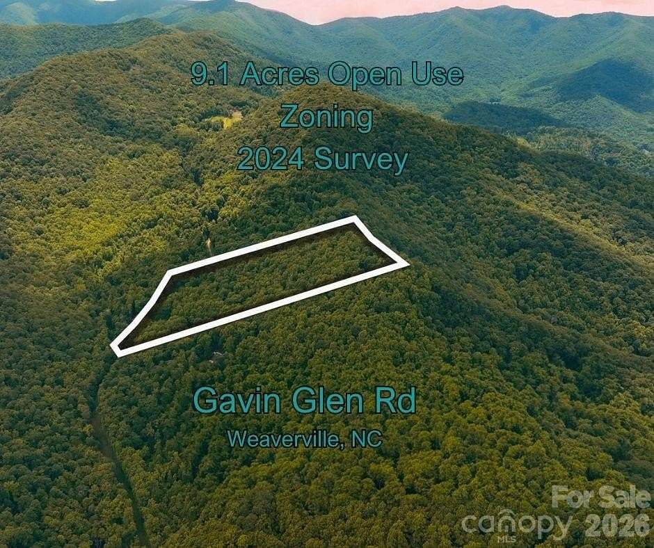 9.17 Acres of Residential Land for Sale in Weaverville, North Carolina