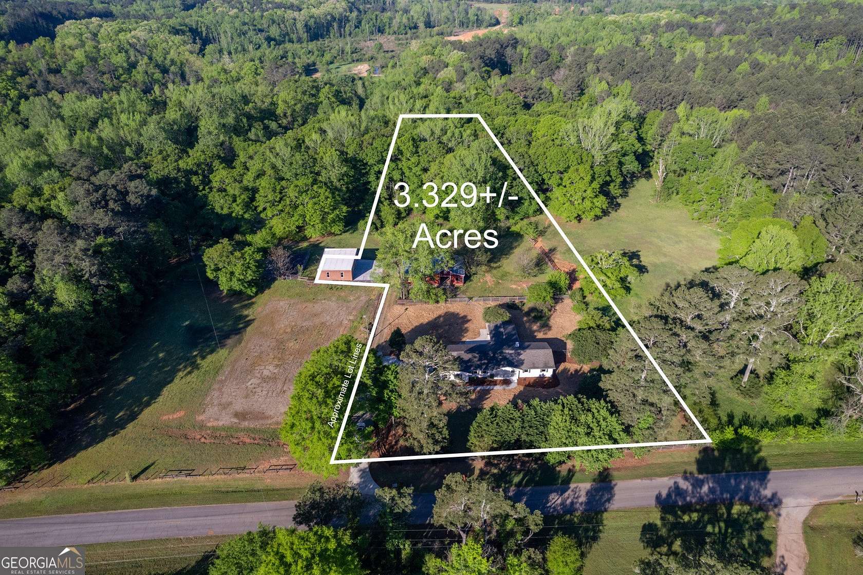 3.38 Acres of Land with Home for Sale in Good Hope, Georgia