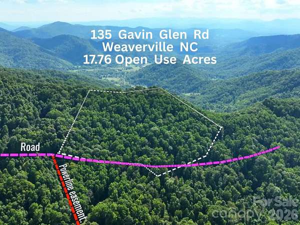 17.8 Acres of Land for Sale in Weaverville, North Carolina