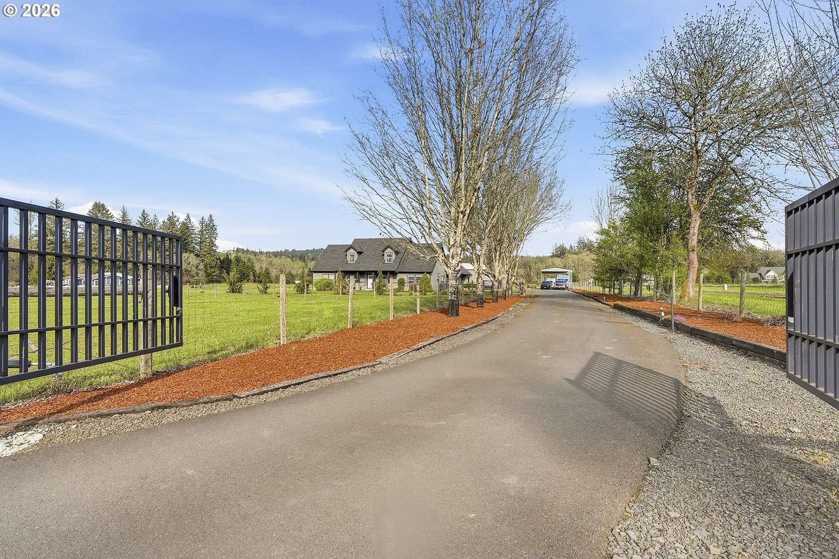 9.77 Acres of Land with Home for Sale in Mulino, Oregon