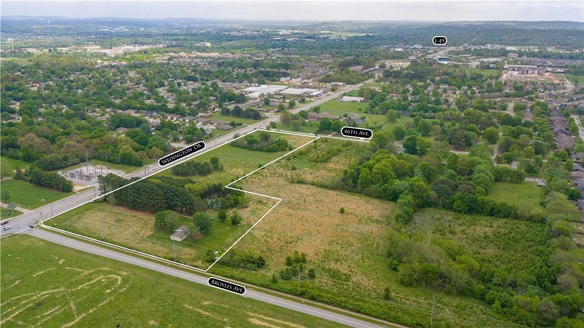12.1 Acres of Commercial Land for Sale in Fayetteville, Arkansas