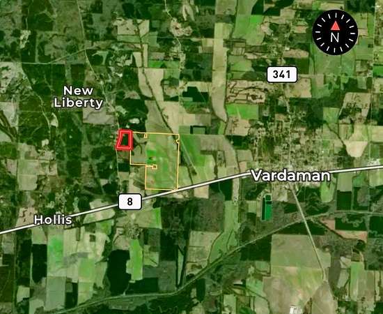 26.5 Acres of Recreational & Residential Land for Sale in Vardaman, Mississippi
