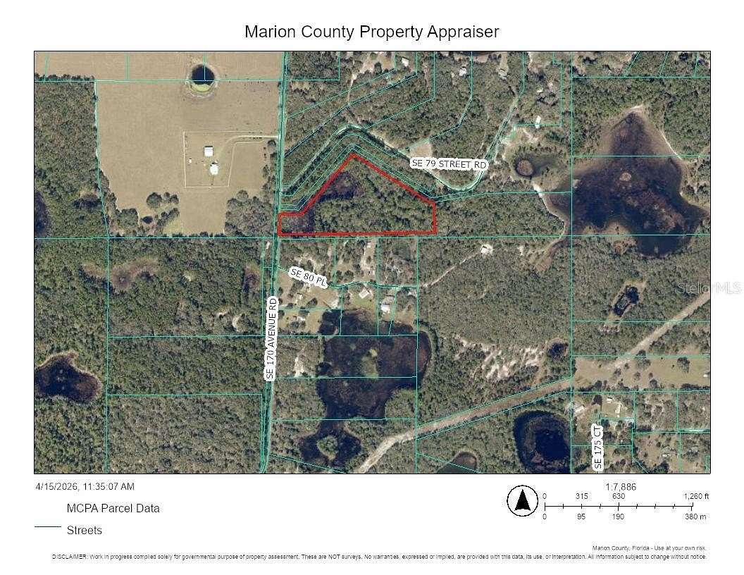 12.1 Acres of Recreational Land for Sale in Ocklawaha, Florida