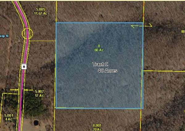 40 Acres of Recreational & Residential Land for Sale in Ava, Missouri