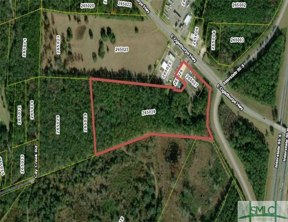16 Acres of Commercial Land for Sale in Midway, Georgia