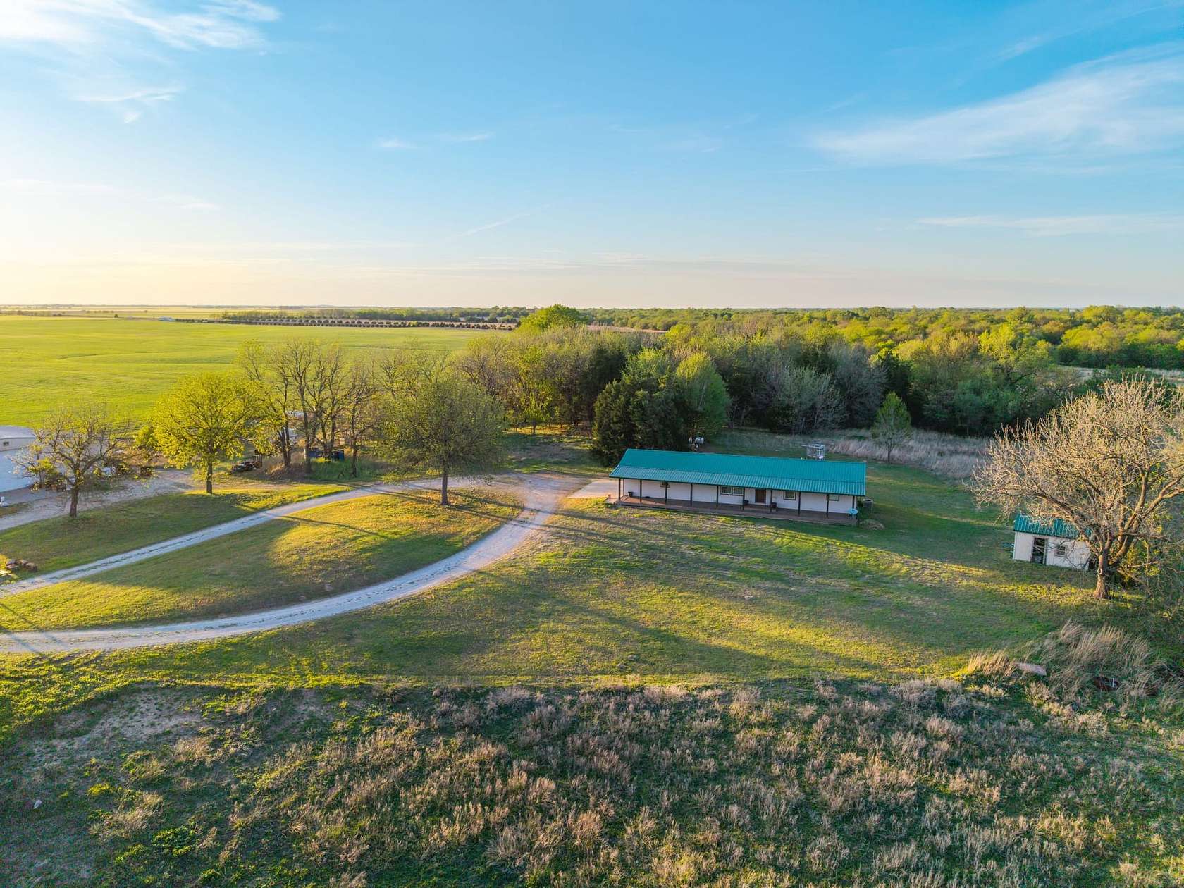 9.8 Acres of Land with Home for Sale in Argonia, Kansas