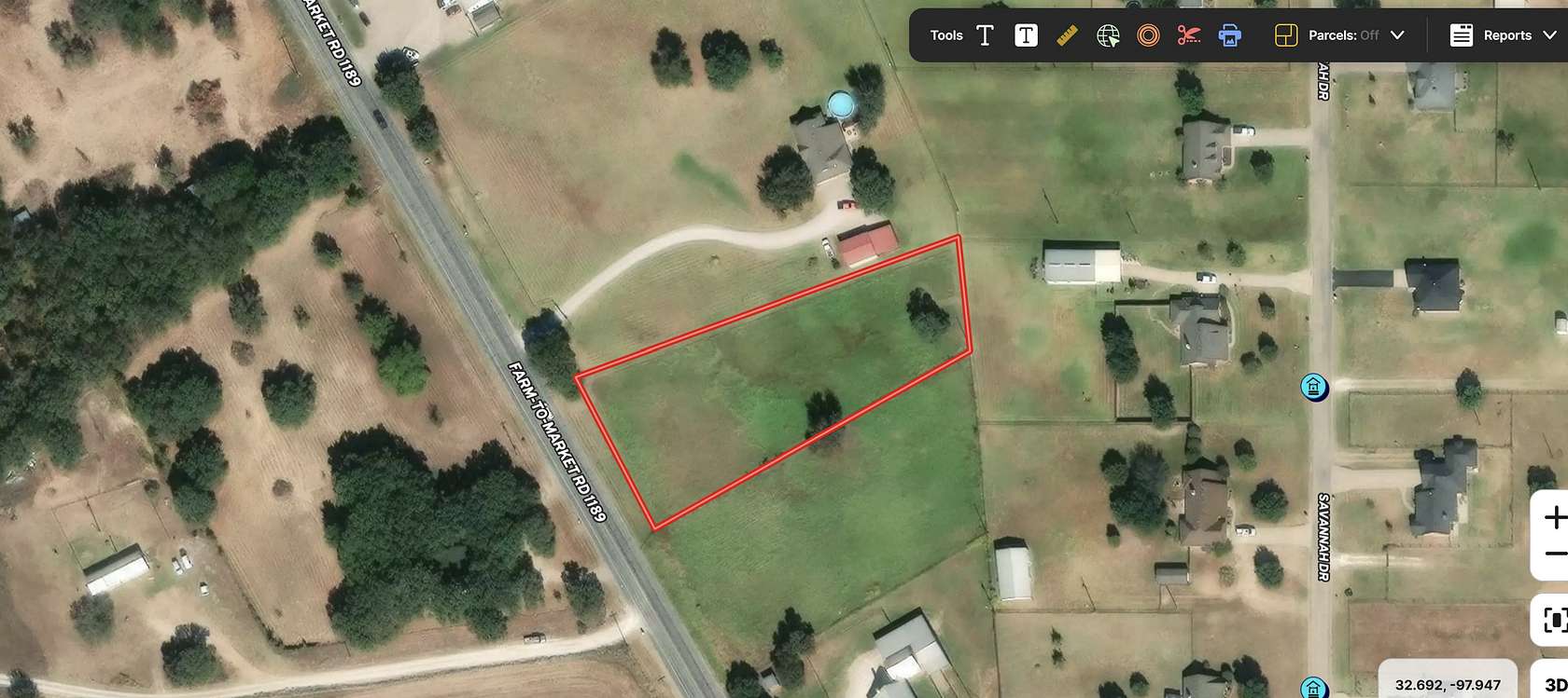 1.2 Acres of Residential Land for Sale in Weatherford, Texas