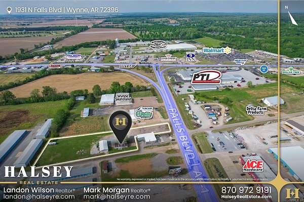 1.74 Acres of Improved Commercial Land for Sale in Wynne, Arkansas