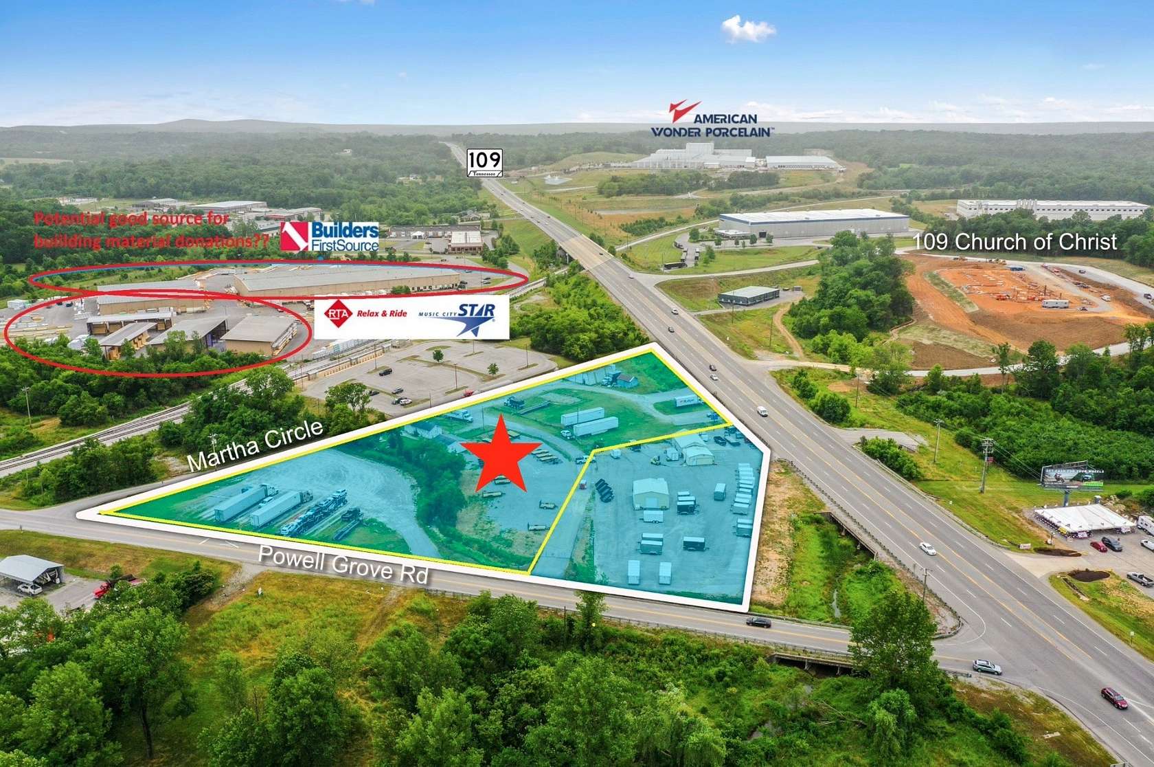 3 Acres of Commercial Land for Sale in Lebanon, Tennessee