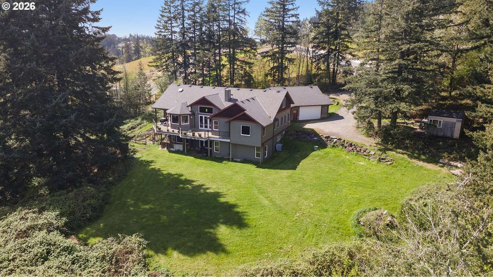 10.8 Acres of Land with Home for Sale in Happy Valley, Oregon