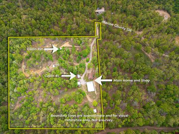 10.4 Acres of Land with Home for Sale in Oakland, Arkansas