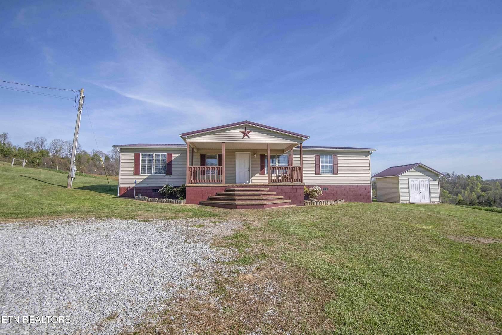 17.2 Acres of Land with Home for Sale in New Tazewell, Tennessee