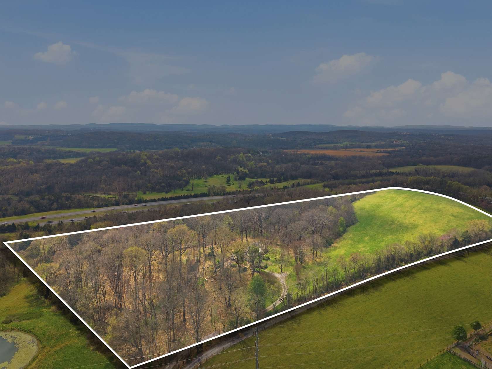 22.3 Acres of Land with Home for Sale in College Grove, Tennessee