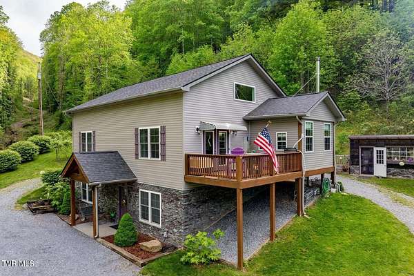 3.3 Acres of Land with Home for Sale in Flag Pond, Tennessee