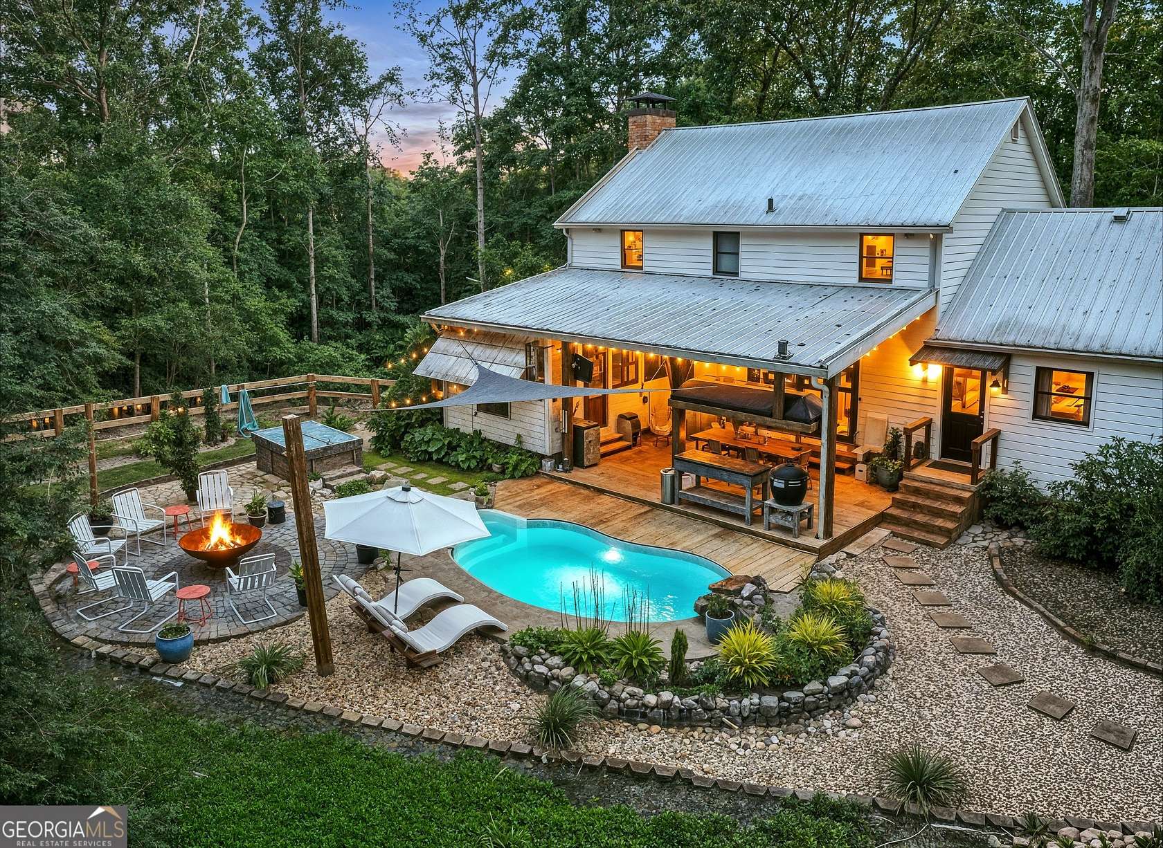 11.4 Acres of Land with Home for Sale in Dahlonega, Georgia