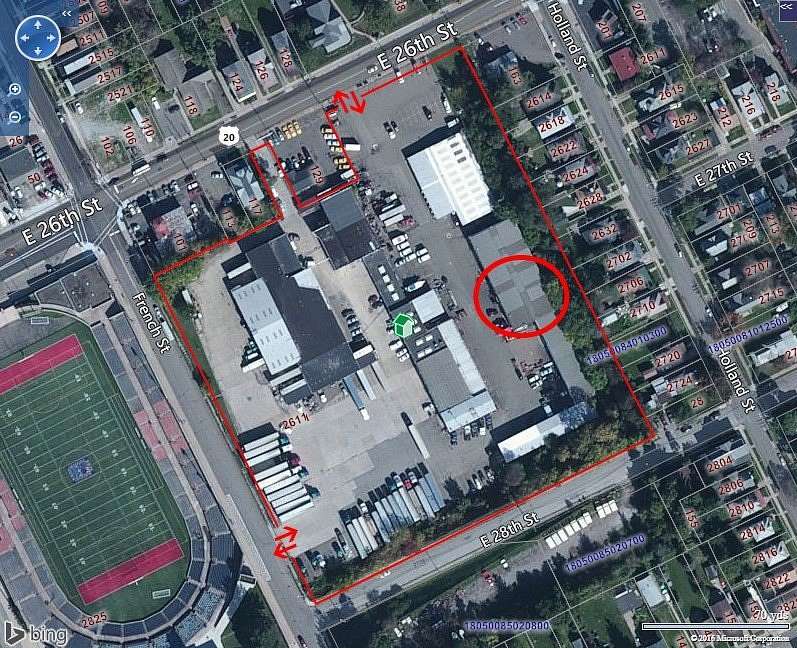 7.31 Acres of Improved Commercial Land for Lease in Erie, Pennsylvania