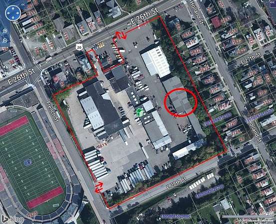 7.31 Acres of Improved Commercial Land for Lease in Erie, Pennsylvania