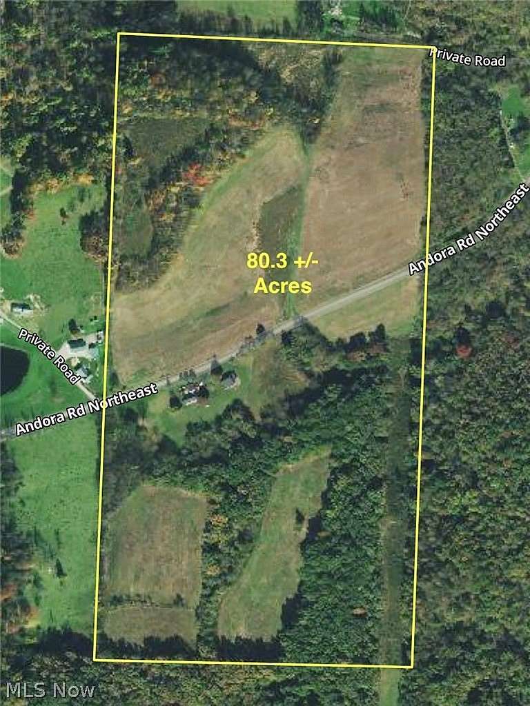 80.3 Acres of Land with Home for Sale in Carrollton, Ohio