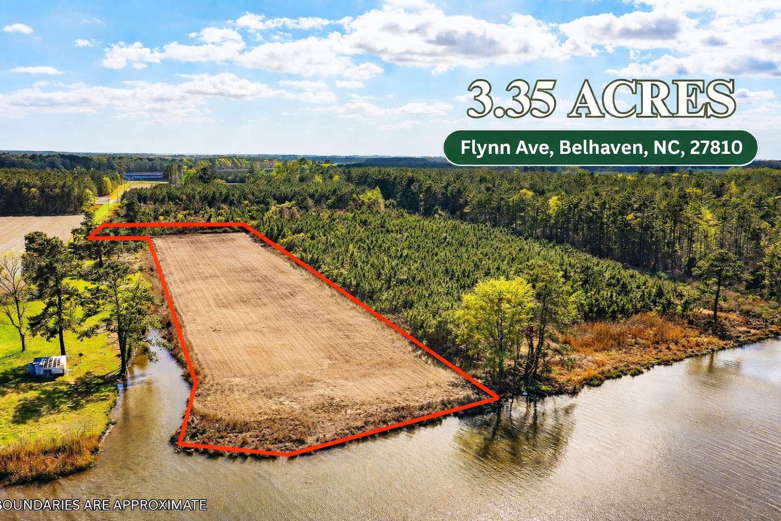 3.35 Acres of Land for Sale in Belhaven, North Carolina
