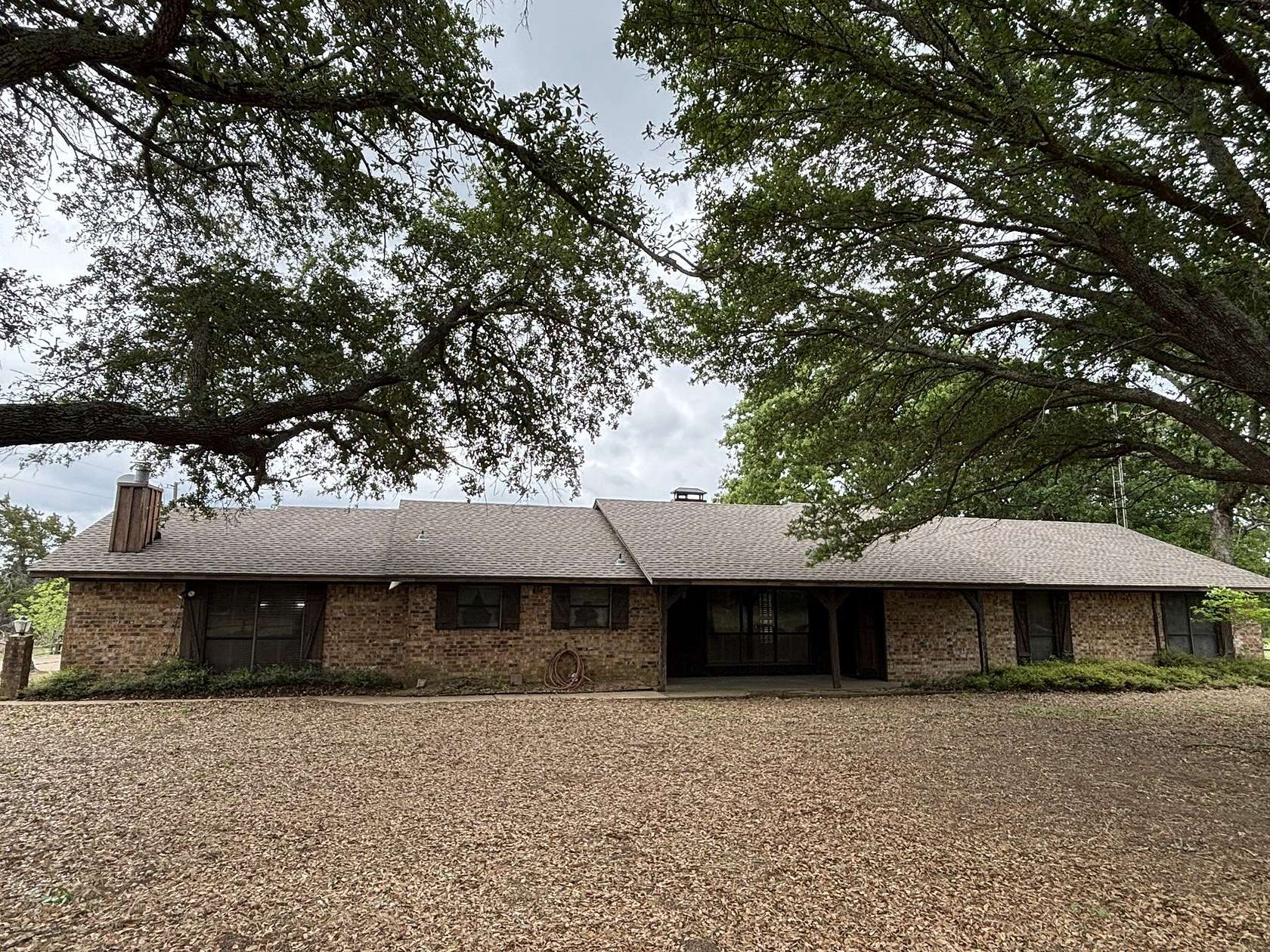 6.9 Acres of Land with Home for Sale in Brownsboro, Texas