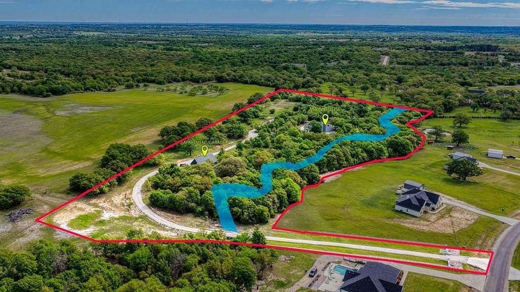 13 Acres of Land with Home for Sale in Poolville, Texas