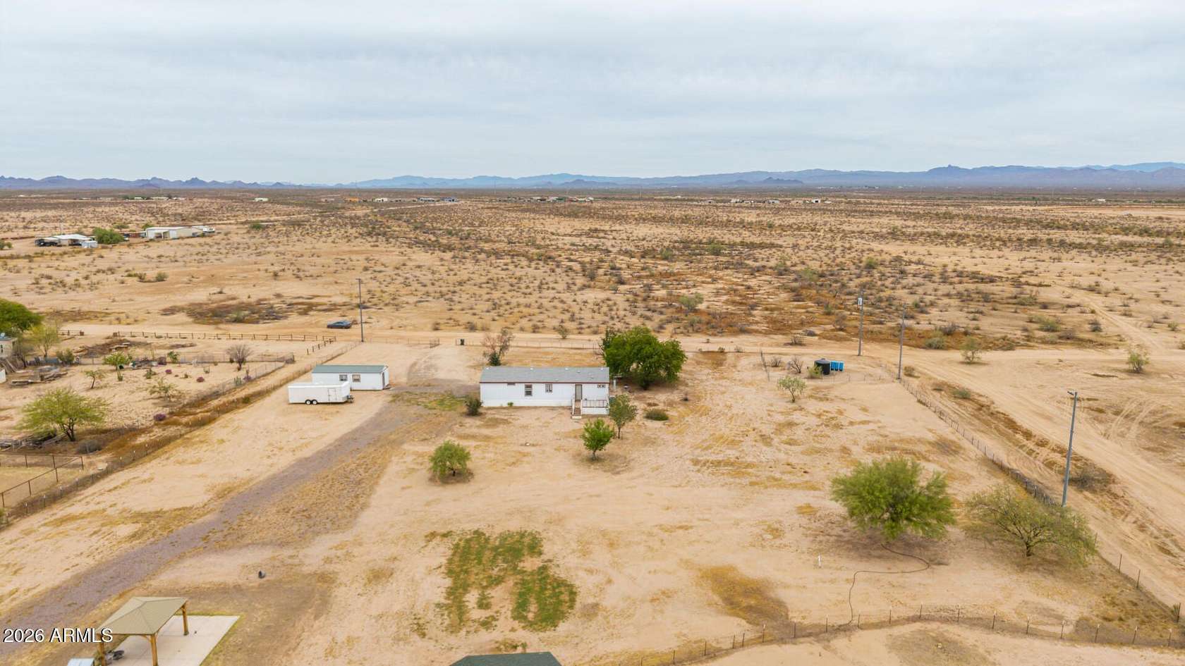 2 Acres of Land with Home for Sale in Wittmann, Arizona