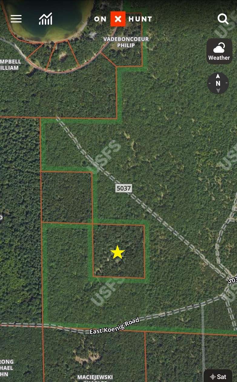 10 Acres of Recreational Land for Sale in Free Soil, Michigan