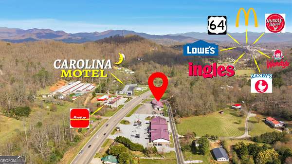 1.64 Acres of Improved Commercial Land for Lease in Franklin, North Carolina