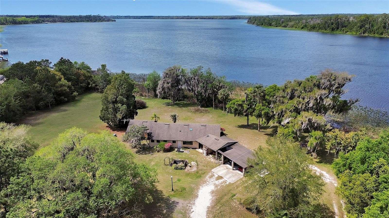16.7 Acres of Recreational Land with Home for Sale in De Leon Springs, Florida