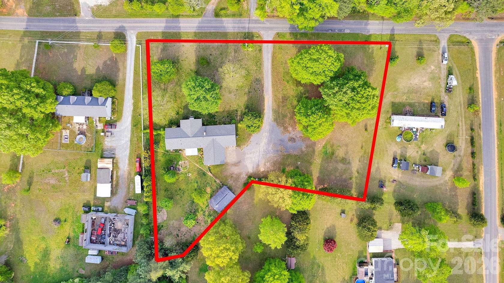 2.17 Acres of Land with Home for Sale in Rock Hill, South Carolina