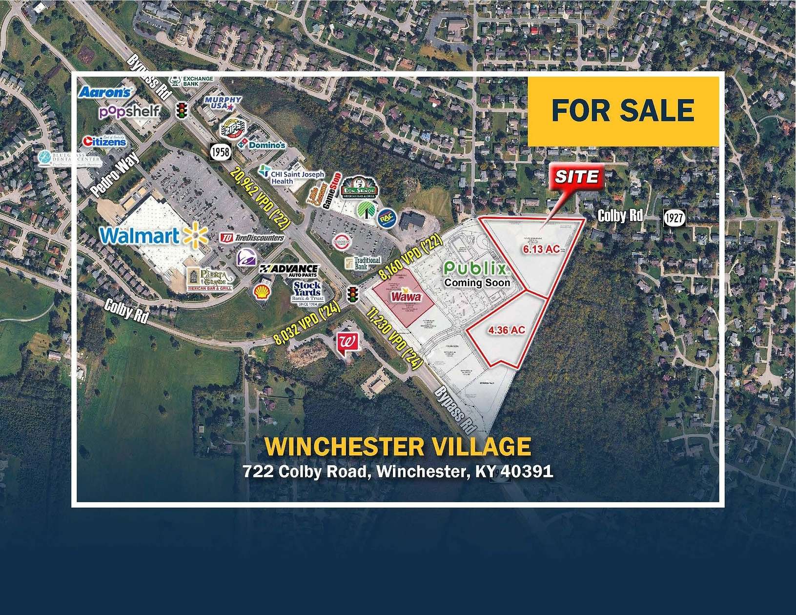 4.36 Acres of Commercial Land for Sale in Winchester, Kentucky