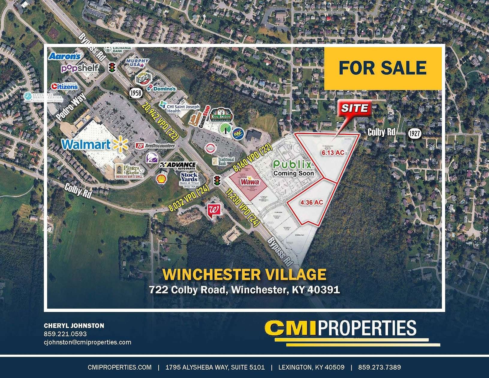 6.13 Acres of Commercial Land for Sale in Winchester, Kentucky
