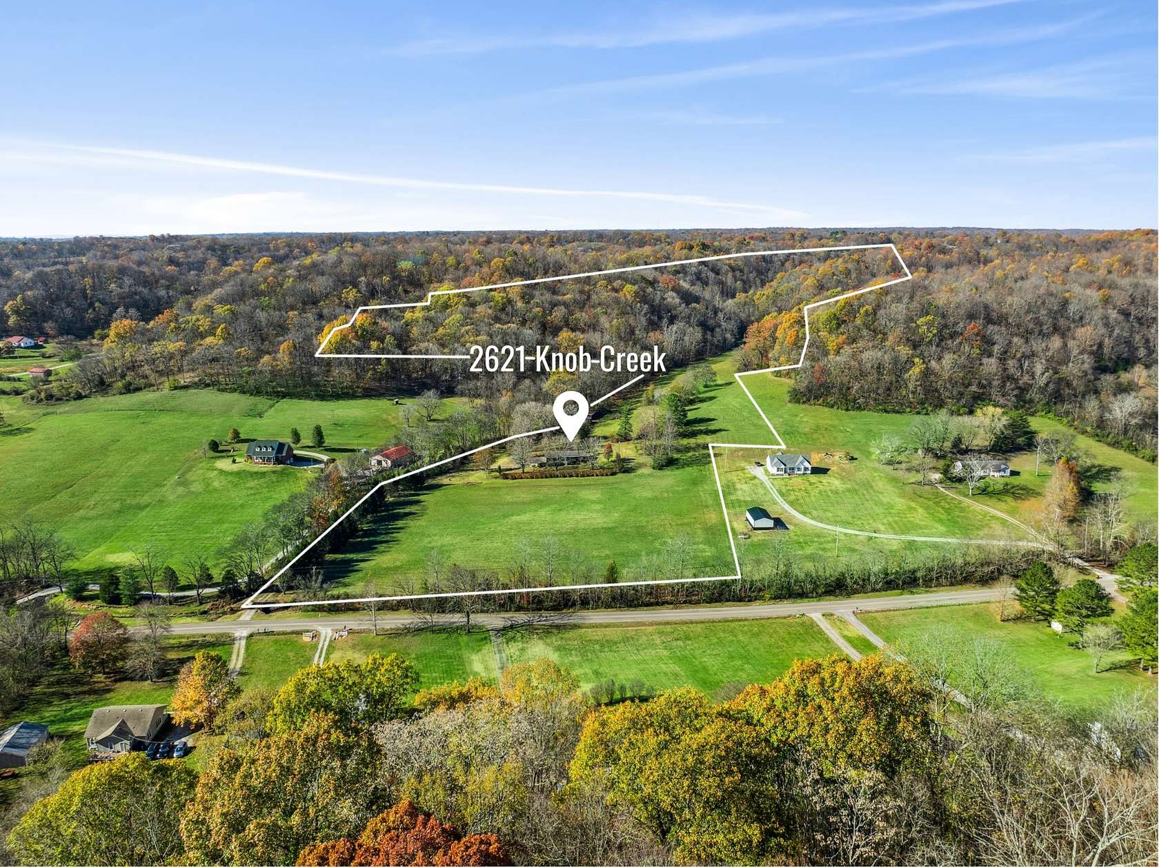 75 Acres of Recreational Land with Home for Sale in Columbia, Tennessee